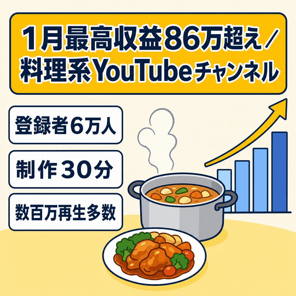 料理・グルメのYouTubeチャンネル案件