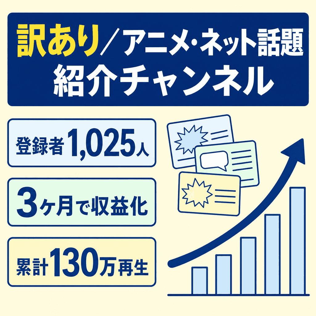 アニメ・漫画のYouTubeチャンネル案件