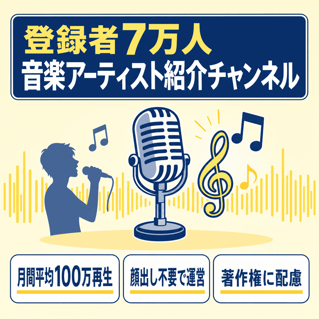 音楽・歌のYouTubeチャンネル案件