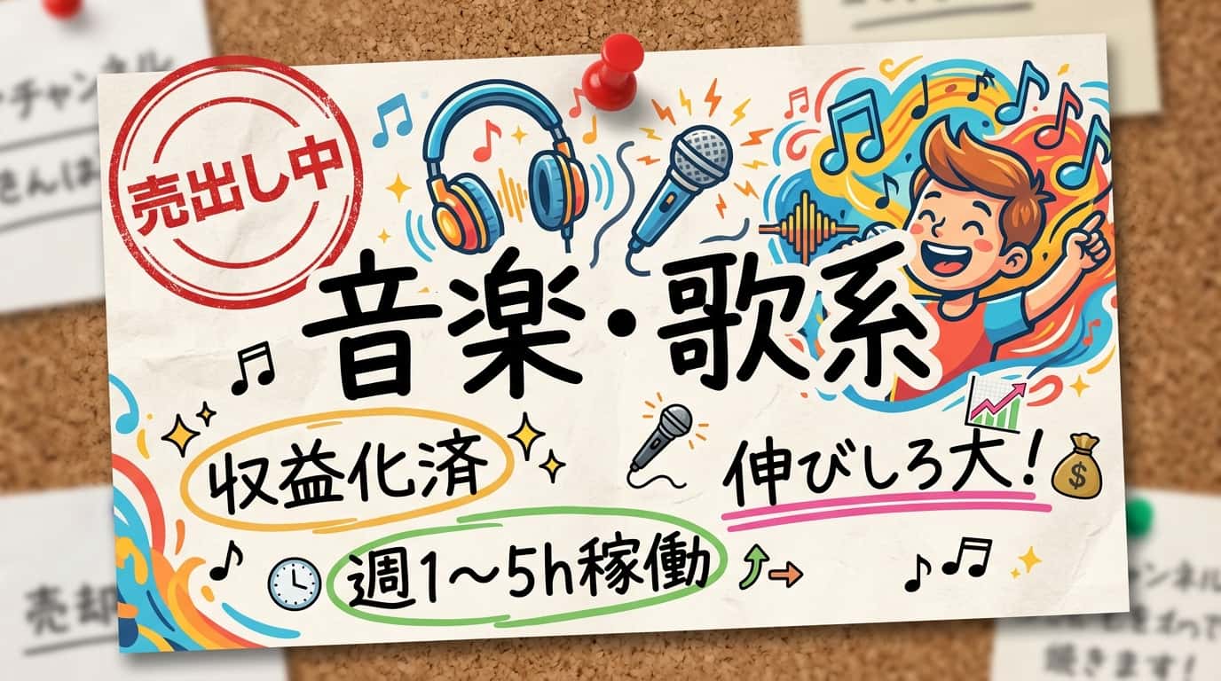 音楽・歌のYouTubeチャンネル案件