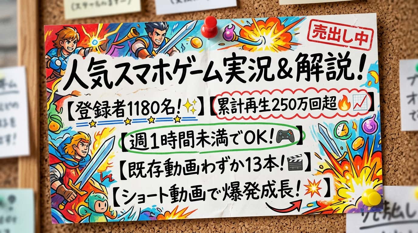 ゲーム・実況のYouTubeチャンネル案件