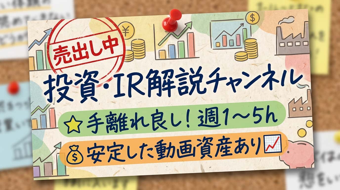 ビジネス・副業・投資のYouTubeチャンネル案件