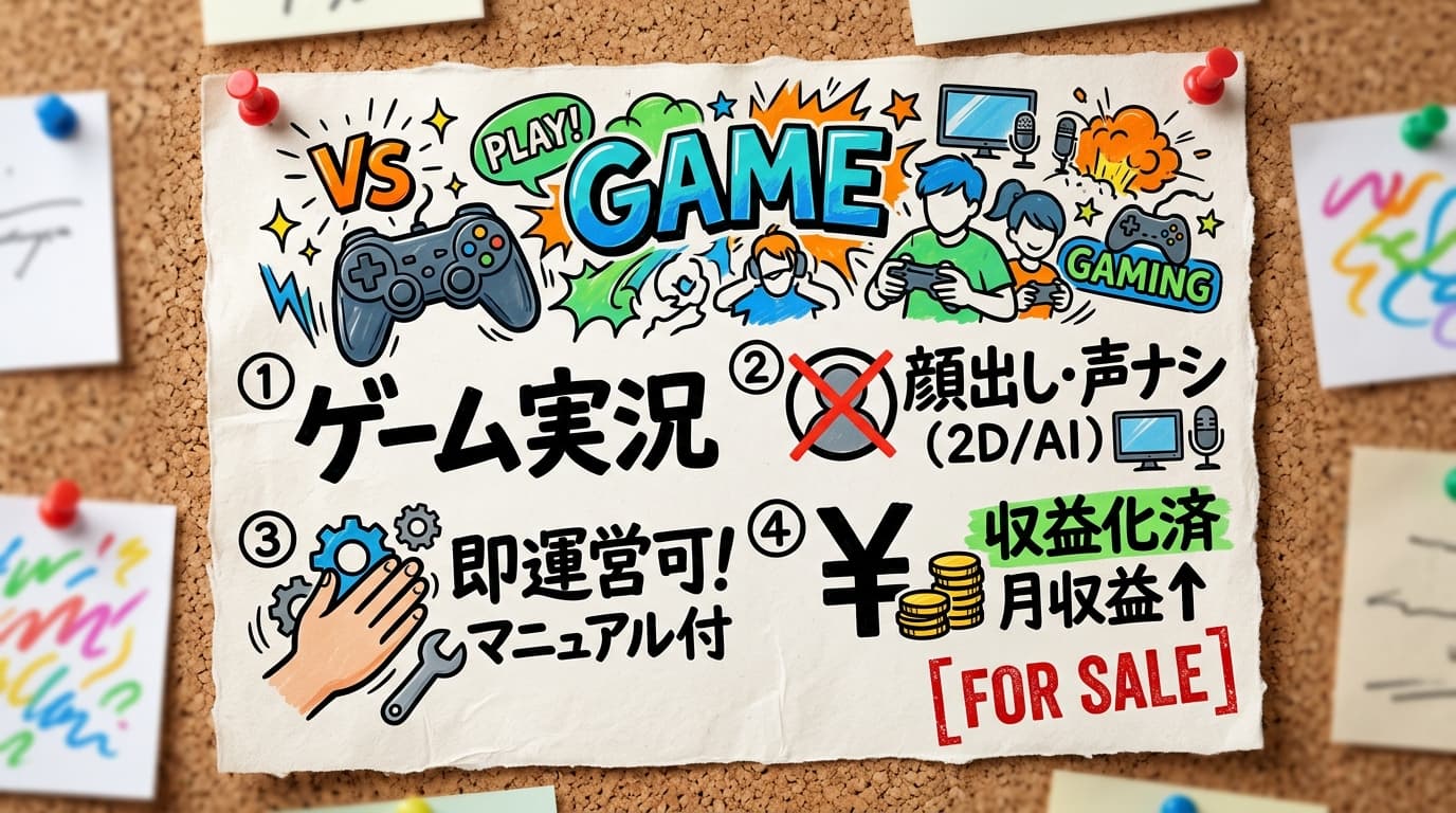 ゲーム実況のYouTubeチャンネル案件