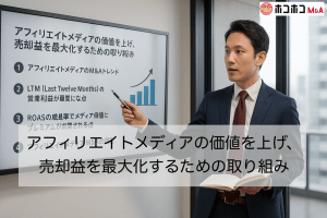 アフィリエイトメディアの価値を上げ、売却益を最大化するための取り組み